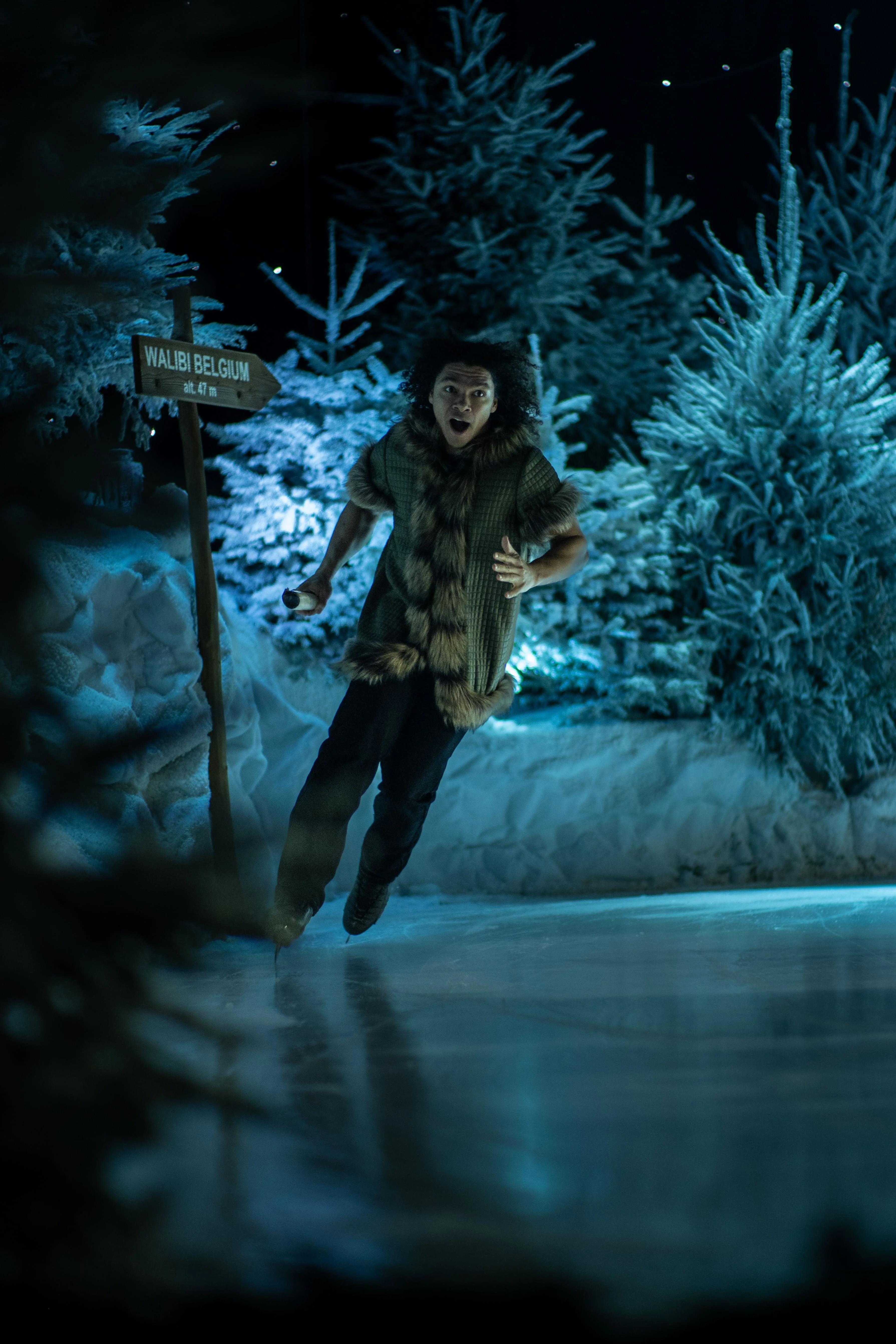 Spectacle nocturne Walibi - Artiste principal sous les feux de la rampe